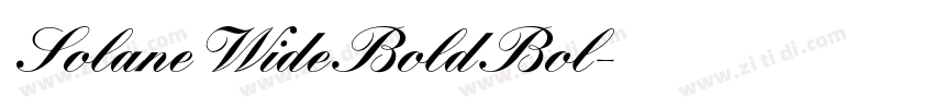 Solane Wide Bold Bol字体转换
